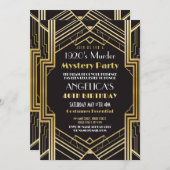 1920s Murder Mystery Party Dinner Verjaardag Kaart (Voorkant / Achterkant)