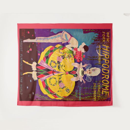 1920s New York Hippodrome programma cover print Wandkleed (Voorkant (horizontaal))