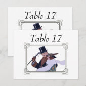 1920's Paar Tafel Plaats Kaarten (Voorkant / Achterkant)