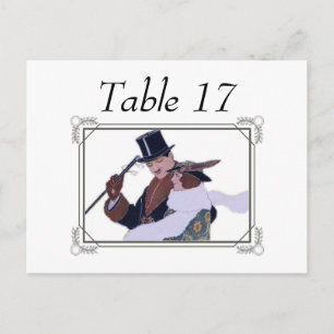 1920's Paar Tafel Plaats Kaarten