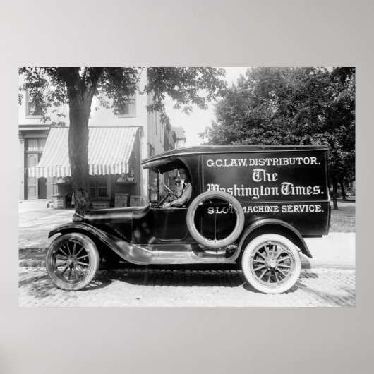 1920s-paneeltruck poster (Voorkant)