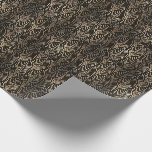 1920s-papier met geoogste vulling cadeaupapier (Hoek)