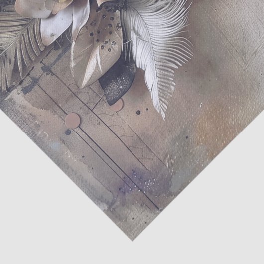 1920's Parfum Flapper Meisje Art Deco Tissuepapier (Detail)