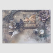 1920's Parfum Flapper Meisje Art Deco Tissuepapier (Voorkant)