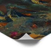 1920s Paris Heavy Rain Café Street Painting Poster (Hoek)