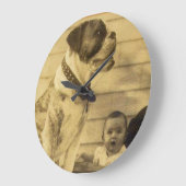 1920s pitbullbewakers baby grote klok (Hoek)