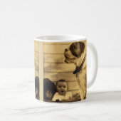 1920s pitbullbewakers baby koffiemok (Voorkant rechts)