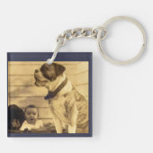 1920s pitbullbewakers baby sleutelhanger (Achterkant)