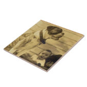 1920s pitbullbewakers baby tegeltje (Zijkant)