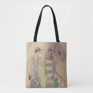 1920s Regen of Shine Mode Borden Tote Bag