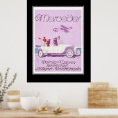 1920's Reisauto Vintage Poster (Keuken)