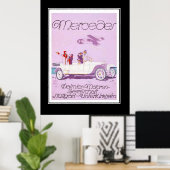 1920's Reisauto Vintage Poster (Thuiskantoor)