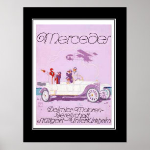 1920's Reisauto Vintage Poster