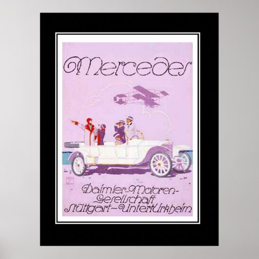1920's Reisauto Vintage Poster (Voorkant)