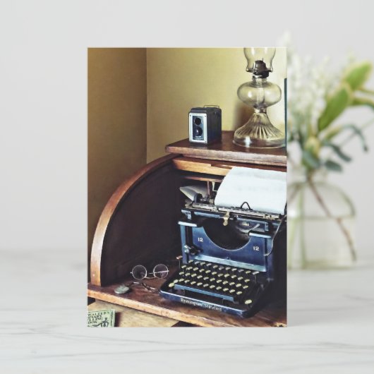  1920s schrijfmachine voor thuisgebruik Kantoor Kaart (Staand voorkant)