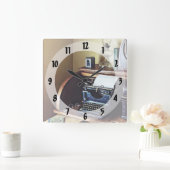 1920s schrijfmachine voor thuisgebruik Kantoor Vierkante Klok (Huis)