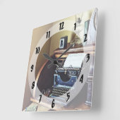 1920s schrijfmachine voor thuisgebruik Kantoor Vierkante Klok (Hoek)