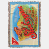 1920s Sheboygan-sigarenetiket Deken (Voorkant Verticaal)