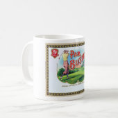 1920s SIGARENDOOS LABEL...PAR BUSTER...NICE Koffiemok (Voorkant links)