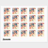 1920s Style 4th of July Patriottische Sticker (Vel)