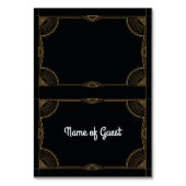 1920's tafel Kaarten naam van de gast bruiloft art (Voorkant)