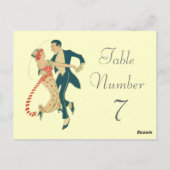 1920's Thema Trouwtafel Nummer Kaarten (Achterkant)