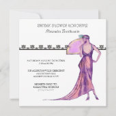 1920's Theme Bridal Shower Invitation Kaart (Voorkant)