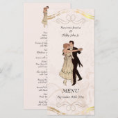 1920's Theme Wedding Menu (Voorkant / Achterkant)
