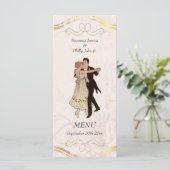 1920's Theme Wedding Menu (Staand voorkant)