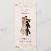 1920's Theme Wedding Menu (Voorkant)