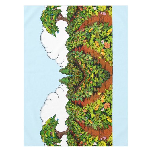 1920s tuinafdrukken tafelkleed (Voorkant)