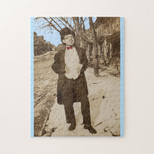 1920s vernaculair, jong man met fotoklasse legpuzzel