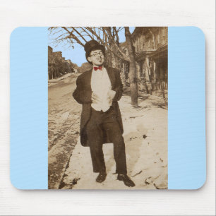 1920s vernaculair, jong man met fotoklasse muismat