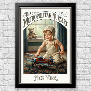 1920s Vintage Kinder Mode Reclame Poster