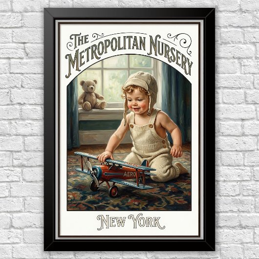 1920s Vintage Kinder Mode Reclame Poster