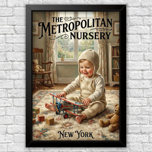 1920s Vintage Kinder Mode Reclame Poster