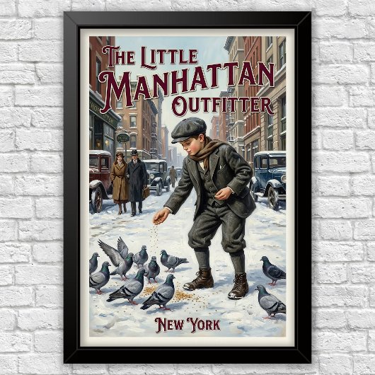 1920s Vintage Kinder Mode Reclame  Poster