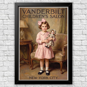 1920s Vintage Kinder Mode Reclame Poster