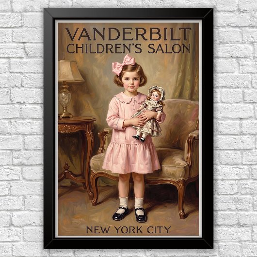 1920s Vintage Kinder Mode Reclame Poster