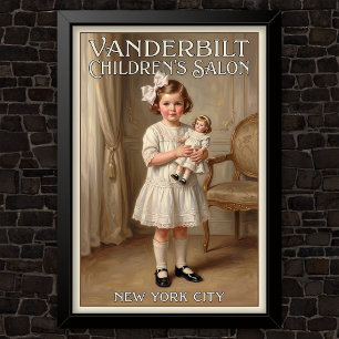 1920s Vintage Kinder Mode Reclame Poster