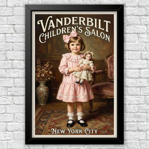 1920s Vintage Kinder Mode Reclame Poster