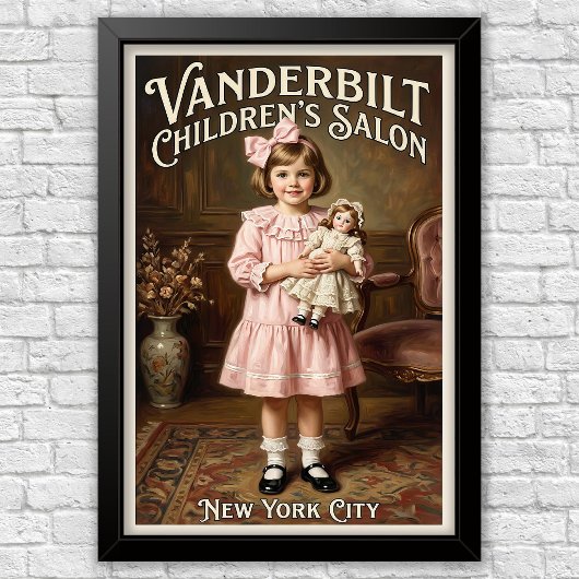 1920s Vintage Kinder Mode Reclame Poster