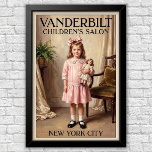 1920s Vintage Kinder Mode Reclame Poster