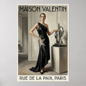 1920s Vintage Mode Reclame Poster (Voorkant)