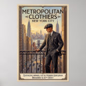 1920s Vintage Mode Reclame Poster (Voorkant)
