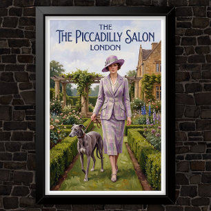 1920s Vintage Mode Reclame Poster