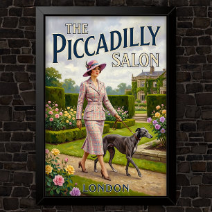 1920s Vintage Mode Reclame Poster