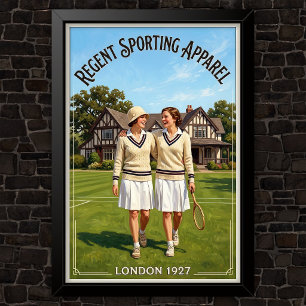 1920s Vintage Mode Reclame Poster