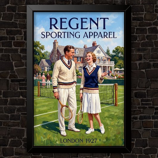 1920s Vintage Mode Reclame Poster