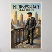 1920s Vintage Mode Reclame Poster (Voorkant)